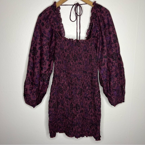 NWT Free People Smock It To Me Mini Dress Sz S - Picture 3 of 10